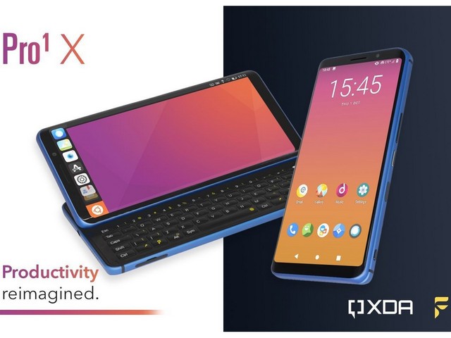 New F(x)tec Pro1 X QX1050 8+256GB Blue QWERTY XDA Phone Android 