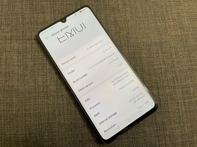 HUAWEI Mate 20 Xグローバル版 EVR-L29 シルバー Used Huawei Mate 20 X EVR-L29 6+128GB Global Version 7.2