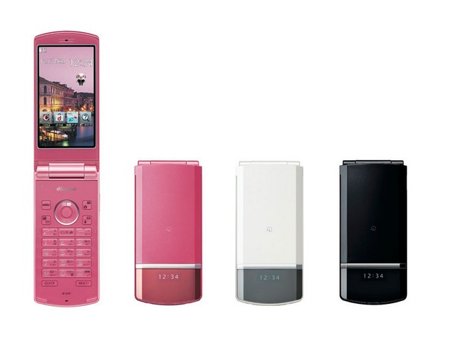 Used Rare NEC NTT docomo N-01F Pink 8MP AF Unlocked Japanese